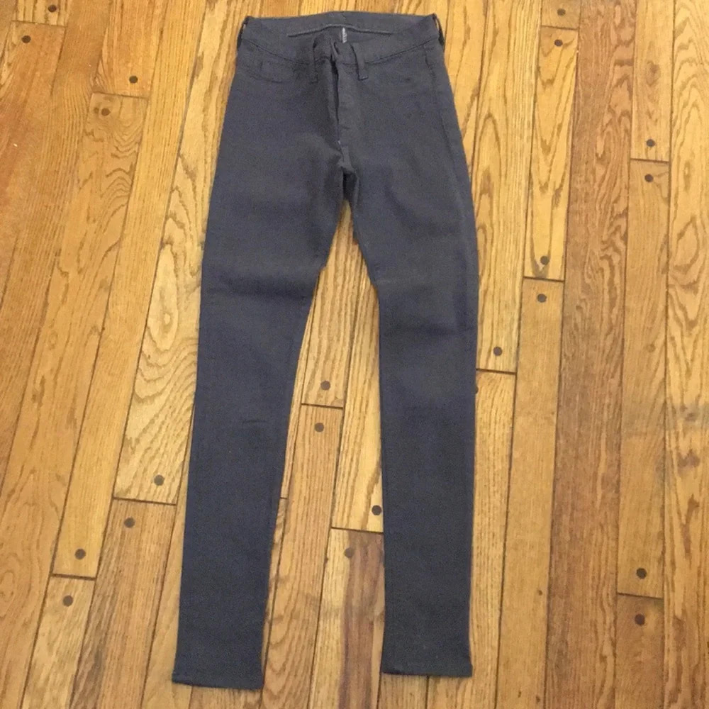 Gray Hudson Skinny Jeans